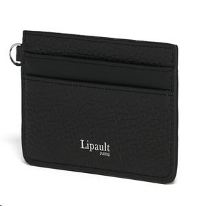 Lipault - Plume Elegance Black Leather Card Holder